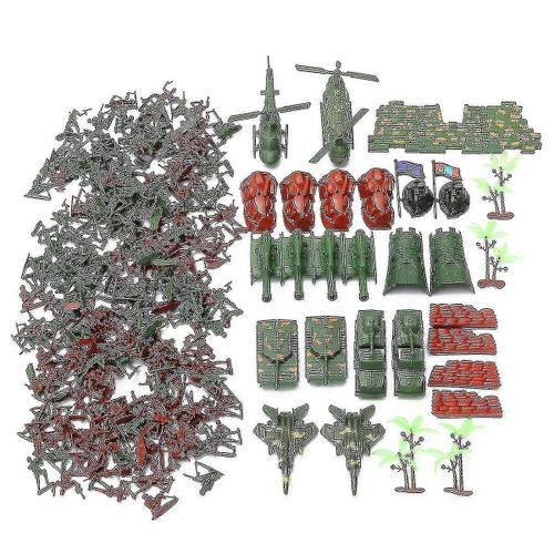 270pcs Modèle Militaire Playset Jouet Soldats Armée Hommes Figurines & Accessoires Jouet