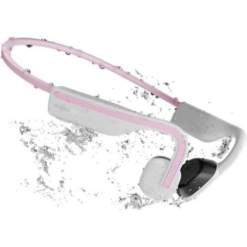 AfterShokz OpenMove - Écouteurs avec micro - oreille dégagée - montage derrière le cou - Bluetooth - sans fil - rose