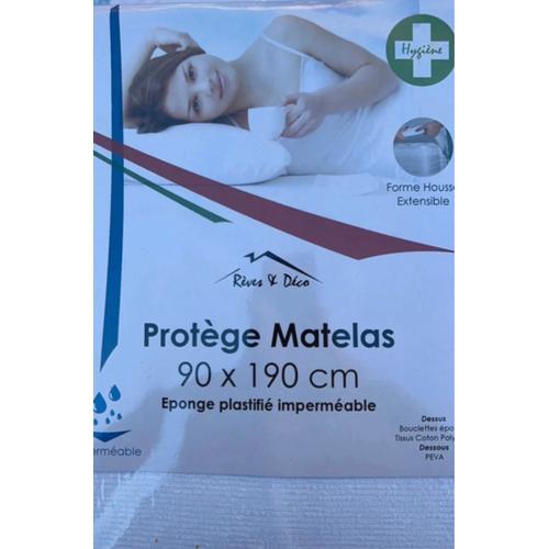 Protège Matelas90 X 190 Cmeponge Plastifié Imperméable