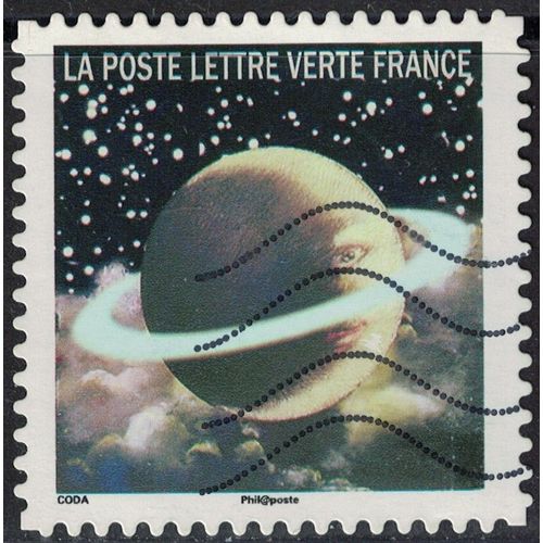 France 2016 Oblitéré Used Correspondances Planétaires Huitième Timbre