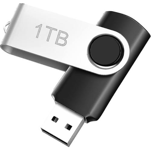 Clé USB 3.0 1 To, clé USB ultra haute vitesse 1000 Go compatible avec ordinateur / ordinateur portable, clé USB métallique portable 1 To avec Desi tourné