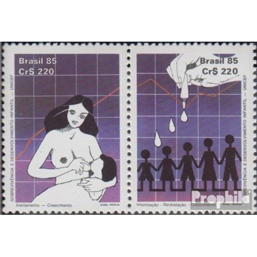 Brésil 2126-2127 Couple (Complète.Edition.) Neuf Avec Gomme Originale 1985 Vie Et Gesetheit Le Kinle