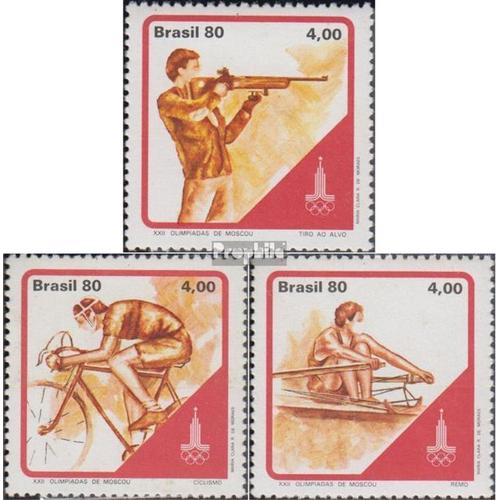 Brésil 1776-1778 (Complète.Edition.) Neuf Avec Gomme Originale 1980 Jeux Olympiques Été