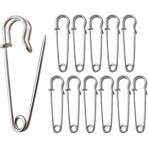 Grandes Épingles À Nourrice, 20pcs Grande Épingle À Nourrice, 63mm Extra Large Épingles À Nourrice, Épingles De Kilt, Épingles À Nourrice Pour Kilt, Couverture, Tricot, Artisanat