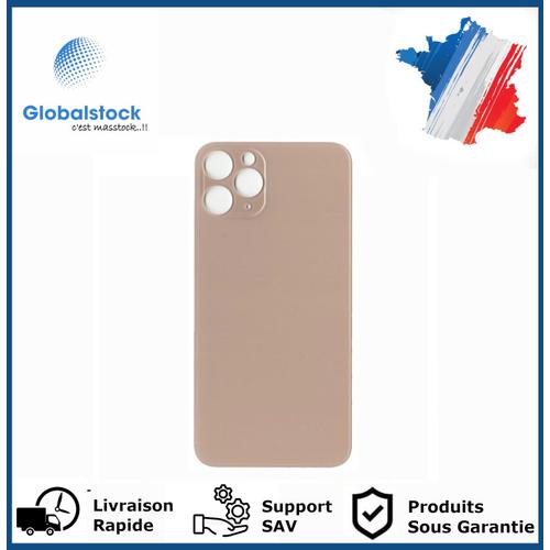 Vitre Arrière Pour Iphone 12 Pro Max Or/Gold Logo + Ce