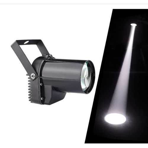 3w Blanc Projecteur pour Boule à Facettes Lumiere pour Boule a Facette avec Moteur, Boule à Facette Scene de Spectacle Lumiere Disco, Spot Led Directionnel Faisceau Pinspot Lumiere de Poursuite