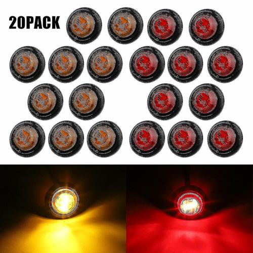 Remorque Led Feux De Position Latéraux Pour Camions De Voiture Dégagement Rouge Marqueur Latéral Orange