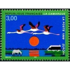 Timbre France 1999 Oblitéré Europa, La Camargue 3.00 Yt3240