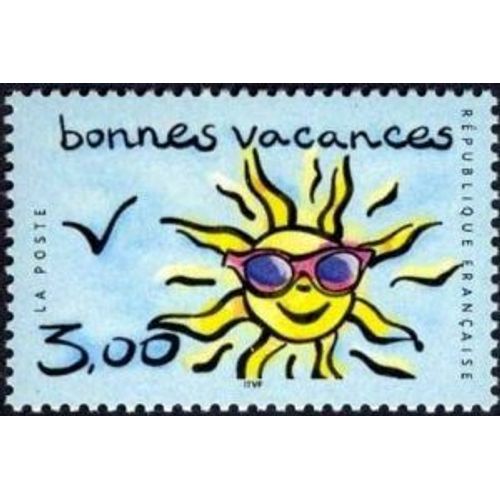 Timbre France 1999 Oblitéré Bonnes Vacances 3.00 Yt3241