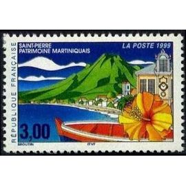 Timbre France 1999 Oblitéré Saint-Pierre Patrimoine Martiniquais 3.00 Yt3244