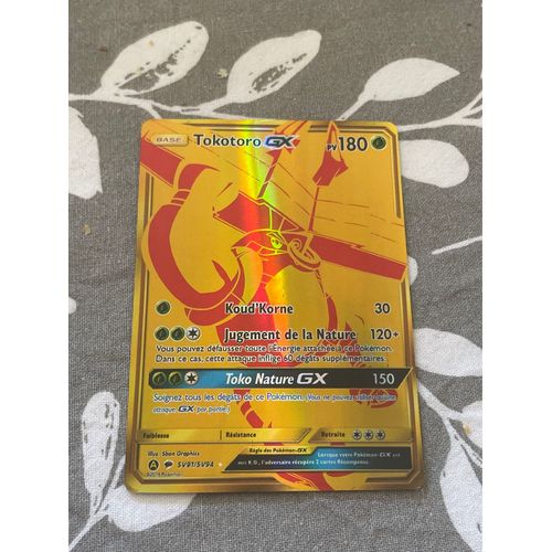 Carte Pokémon Tokotoro Gx Gold  