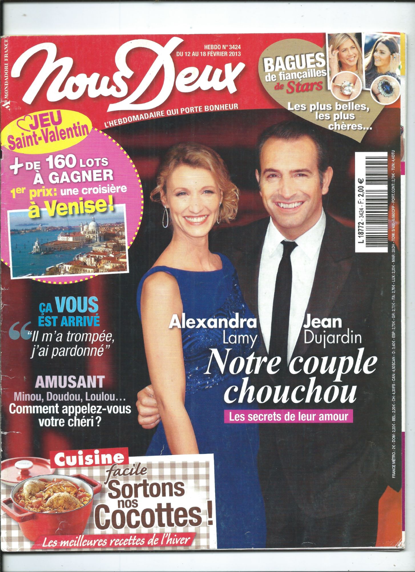 Nous deux 12/02/2013 alexandra lamy & jean dujardin, maurane, olivia ...