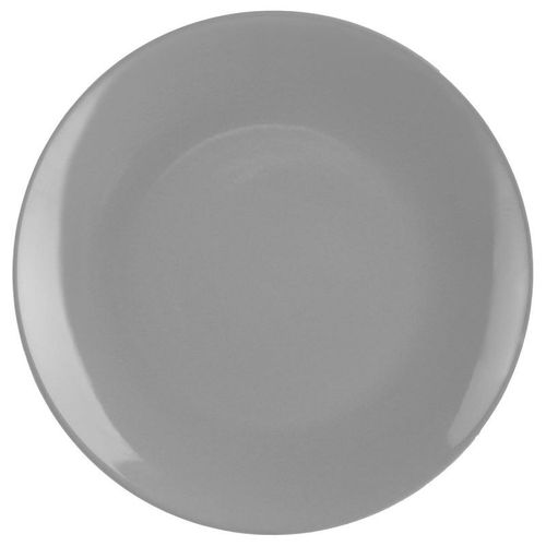 Lot De 6 Assiettes Plates "Colorama" 26cm Gris
