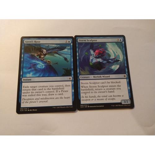 Siren's Ruse // Ruse De La Sirène (Ixalan) + Storm Sculptor // Sculpteur De Tempête (Ixalan)