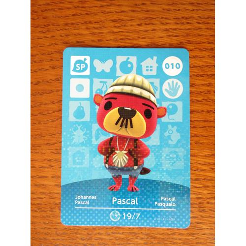 Carte Amiibo 10 Pascal