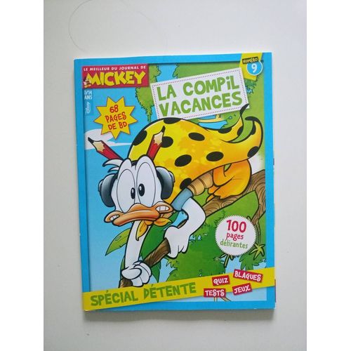 Revue Le Meilleur Du Journal De Mickey La Compil De Vacances N° 9 Avril 2022