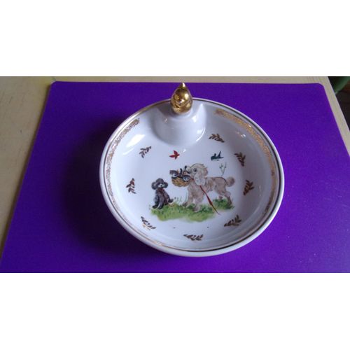 Assiette Chauffante En Porcelaine ,Ancienne.