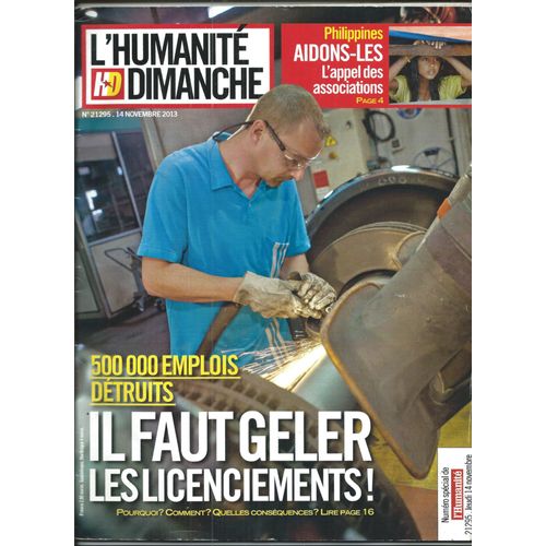 L' Humanité Dimanche 14/11/2013 Samuel Labarthe, Françoise Fabian, Michel Berger, Sylvie Testue, Brassaï, Picasso,Polanski La Vénus À La Fourrure, Ribéry, Moncrabeau, Obernai, Jack Johnson, Jean Nicot
