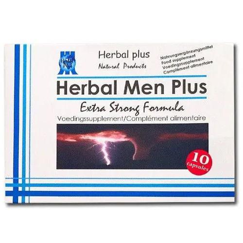 Herbal Men Plus - Extra Strong Formula - : Aphrodisiaque/Stimulant Sexuel, 100% Végétal, Specialement Conçu Pour Hommes, Meilleurs Extraits De Racines+Graines Aphrodisiaques Originaires D' Asie