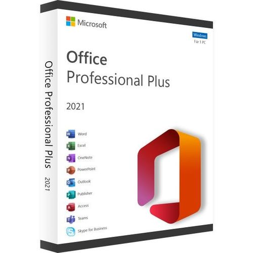 Office 2021 Pro Plus - Licence Officiel Microsoft - Retail - 1pc
