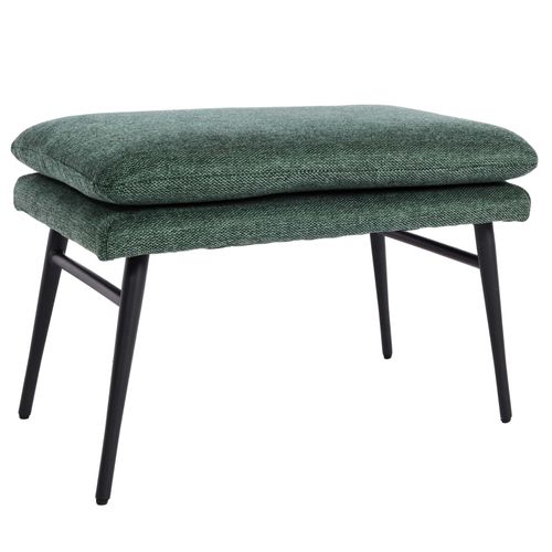 Tabouret Hwc-L62, Tabouret Repose-Pieds Ottomane Tabouret Rembourré, 38x56x40cm Tissu/Textile   Vert