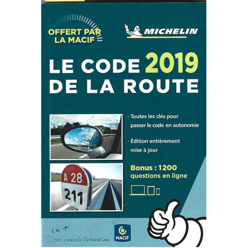 Le Code 2019 De La Route Michelin