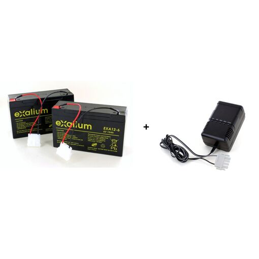 2 Batteries Plomb Bateau AMORCEUR CATAMARAN ANATEC 6V 12Ah + Charge...