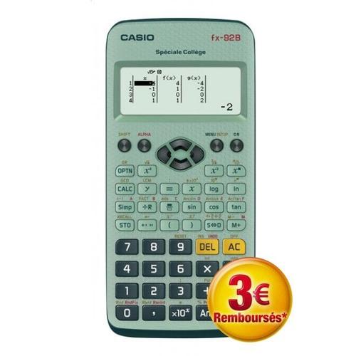 CASIO FX-92+ SPÉCIALE Collège Calculatrice Scientifique FX92+ EUR 19,00 -  PicClick FR