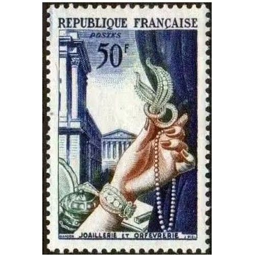 France 1954, Série Les Métiers D'art, Très Beau Timbre Neuf** Luxe Yvert 973, Joaillerie Et Orfèvrerie.
