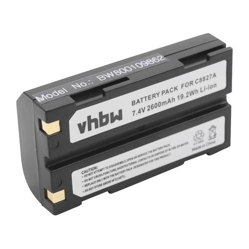 vhbw Batterie Appareil de mesure compatible avec Spectra Precision SP80 GNSS,SP60 GNSS (2600mAh, 7,4V, Li-Ion)