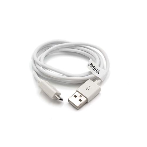 vhbw Câble USB / Micro USB 1m blanc, compatible avec Sony SRS-XB30, SRS-XB31, SRS-XB40, SRS-XB41