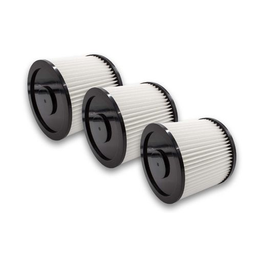 vhbw 3x Filtres ronds pour aspirateurs multi-usages compatible avec Einhell Universal 18-50l, RT-VC 1525 SA