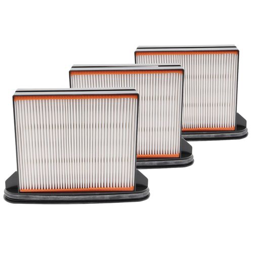 vhbw 3x Filtres aspirateur plissés HEPA, humides compatible avec Hamach HMV 6-L EA, HMV 6-L EA/PA