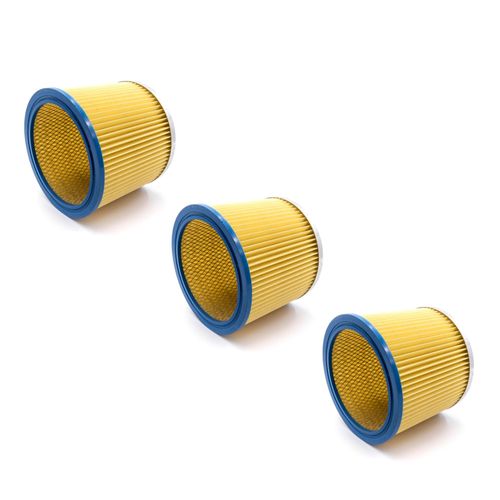 vhbw 3x filtres pour aspirateurs, remplacement pour Kärcher 6.904-170.0, Einhell 2351110, Parkside 72800205, Lavor 3.752.0032