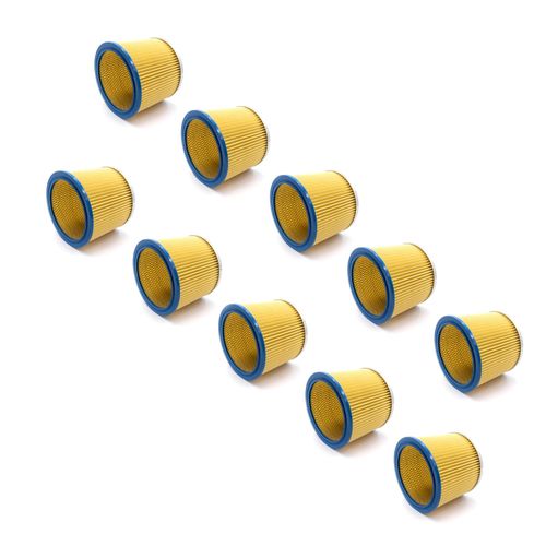 vhbw 10x filtres pour aspirateurs, compatible avec Aqua Vac Gusty 30/50, Super 22, Industrial 30, Industrial 35, Industrial 50, NTP 20, NTP 30