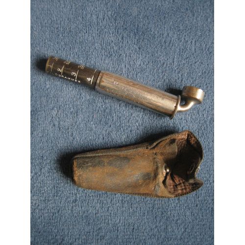 Ancien Manomètre Schrader Balloon Tyre Gauge