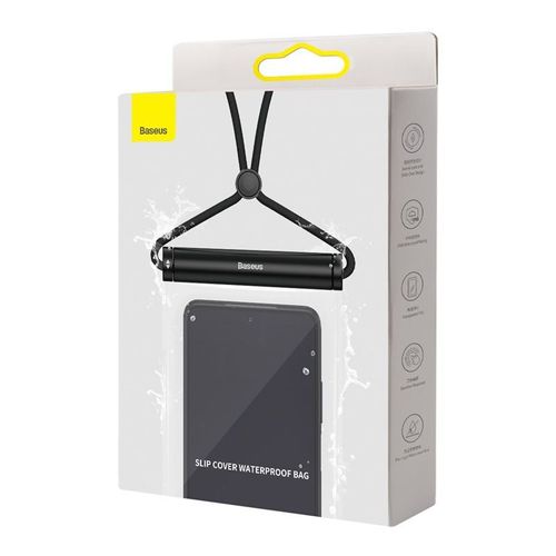 Baseus Pochette Étanche Smartphone Ipx8 , Pochette Téléphone Étanche , Housse Étanche Smartphone , Déverrouillage Sous-Marin Des Empreintes Digitales ,  Pour Iphone Samsung Huawei Up To 7.2"