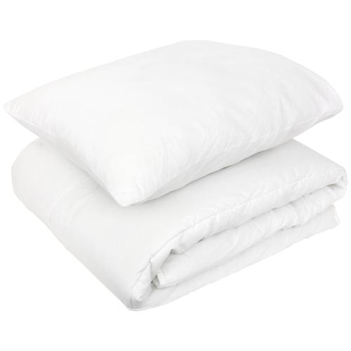 Pack Premium Couette 120x150 Garnissage 100% Polyester 300 G/M2 Et Oreiller 40x60 Cm Gavroche Blanc