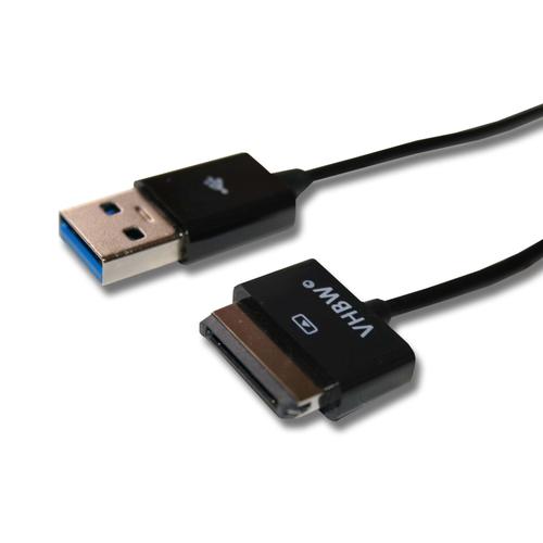 vhbw Câble USB pour tablettes compatible avec Asus Eee Pad Transformer TF101, TF300, TF201, TF700, TF700T, Slider SL101, Prime TF201, TF101G, TF300T