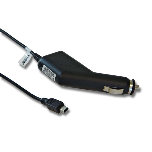 Vhbw Chargeur Allume-Cigare Pour Gps, Avec Prise Mini-Usb Et Récepteur Tmc Intégré Compatible Avec Garmin Nüvi 55, 55lt, 55lmt, 56, 56lt