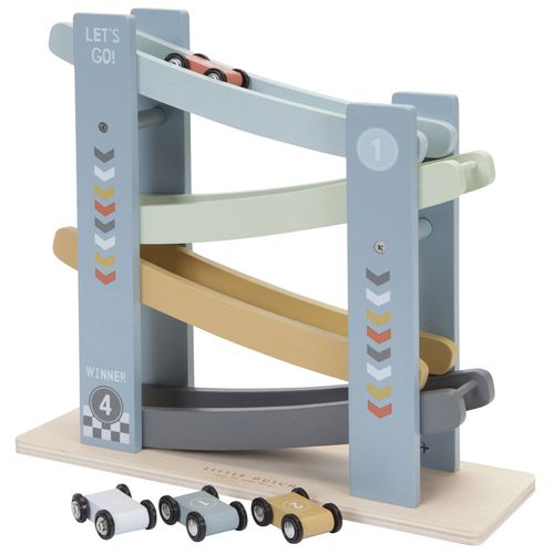Circuit En Bois - Blue Cars - Little Dutch