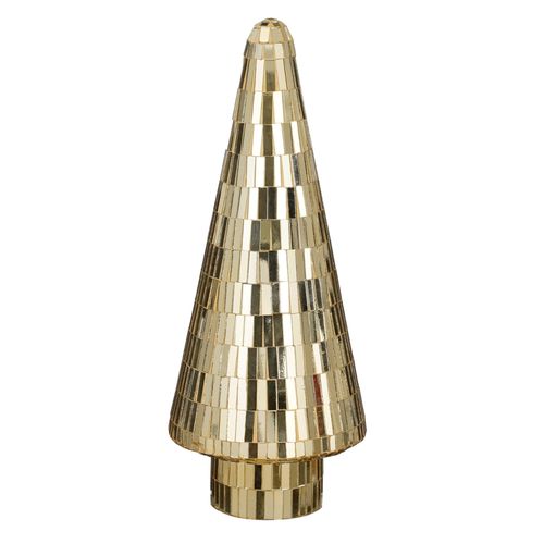 Décoration sapin de Noël en verre doré H41