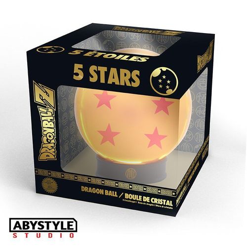Replique - Dragon Ball - Boule De Cristal 5 Etoile 75 Mm Socle