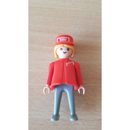 Playmobil Femme Fille Blonde Pompiste Esso Blond Geobra Copyright 1974