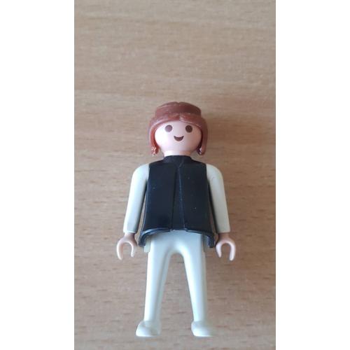 Playmobil Femme Fille Blanc Robe Noire Geobra Copyright 1974