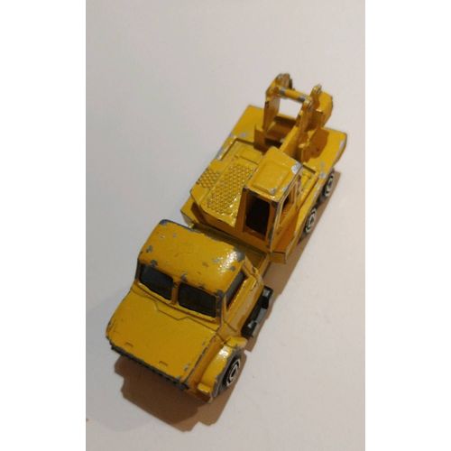Majorette Camion Grue De Chantier Jaune 