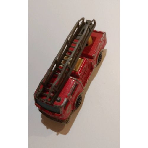Majorette Camion De Pompier Échelle Rouge 