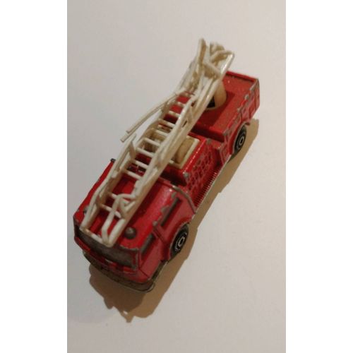 Majorette Camion De Pompier Échelle Rouge 