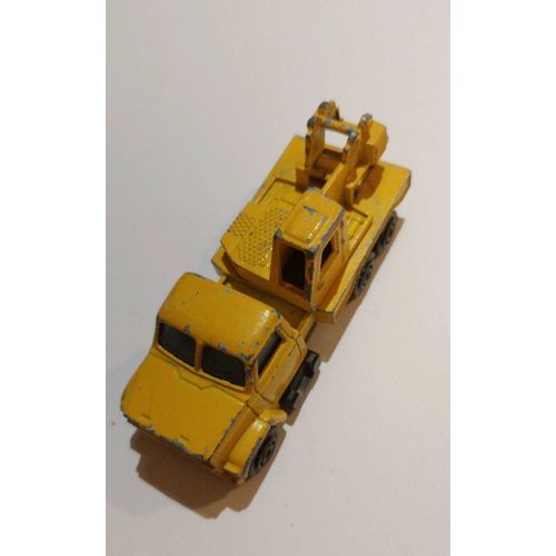 Majorette Camion Grue De Chantier Jaune 