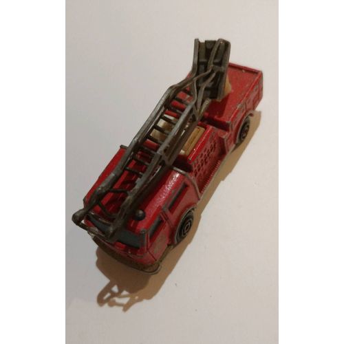 Majorette Camion De Pompier Échelle Rouge 